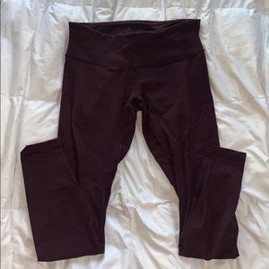 Lululemon purple wonder under leggings